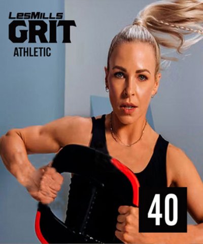 Hot Sale 2022 Q2 Les Mills GRIT ATHLETIC 40 New DVD, CD,Notes