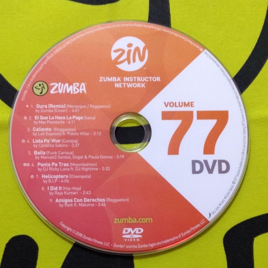 [Hot Sale]2018 New dance courses ZIN ZUMBA 77 HD DVD+CD - Click Image to Close