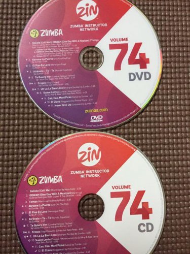 [Hot Sale]2018 New dance courses ZIN ZUMBA 74 HD DVD+CD