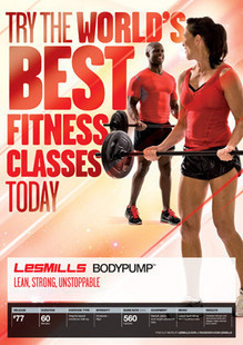 Les Mills Bodypump 77 DVD, CD, Notes Body Pump